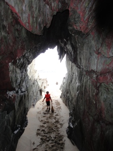 Pirate cave, Cornish rock pools